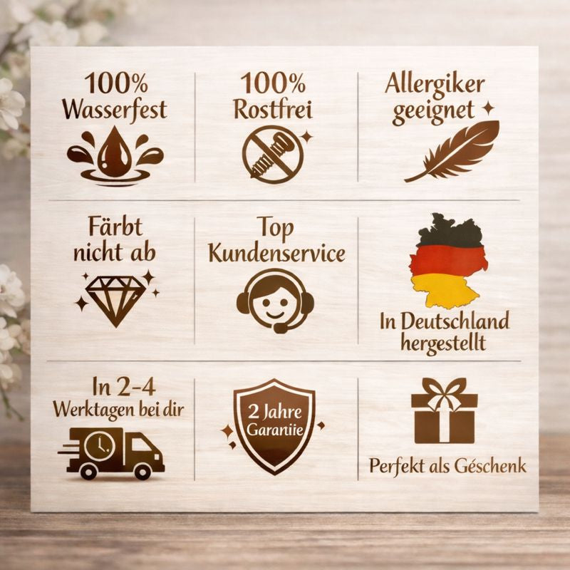"Seelenverwandt" Halskette mit Bildgravur