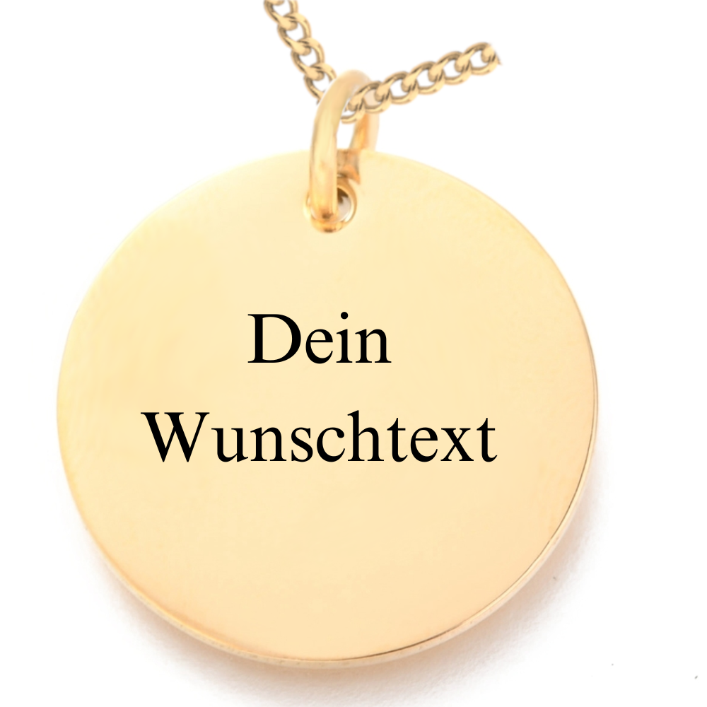 "Einzigartige Zeilen" Gravur-Halskette mit Wunschtext