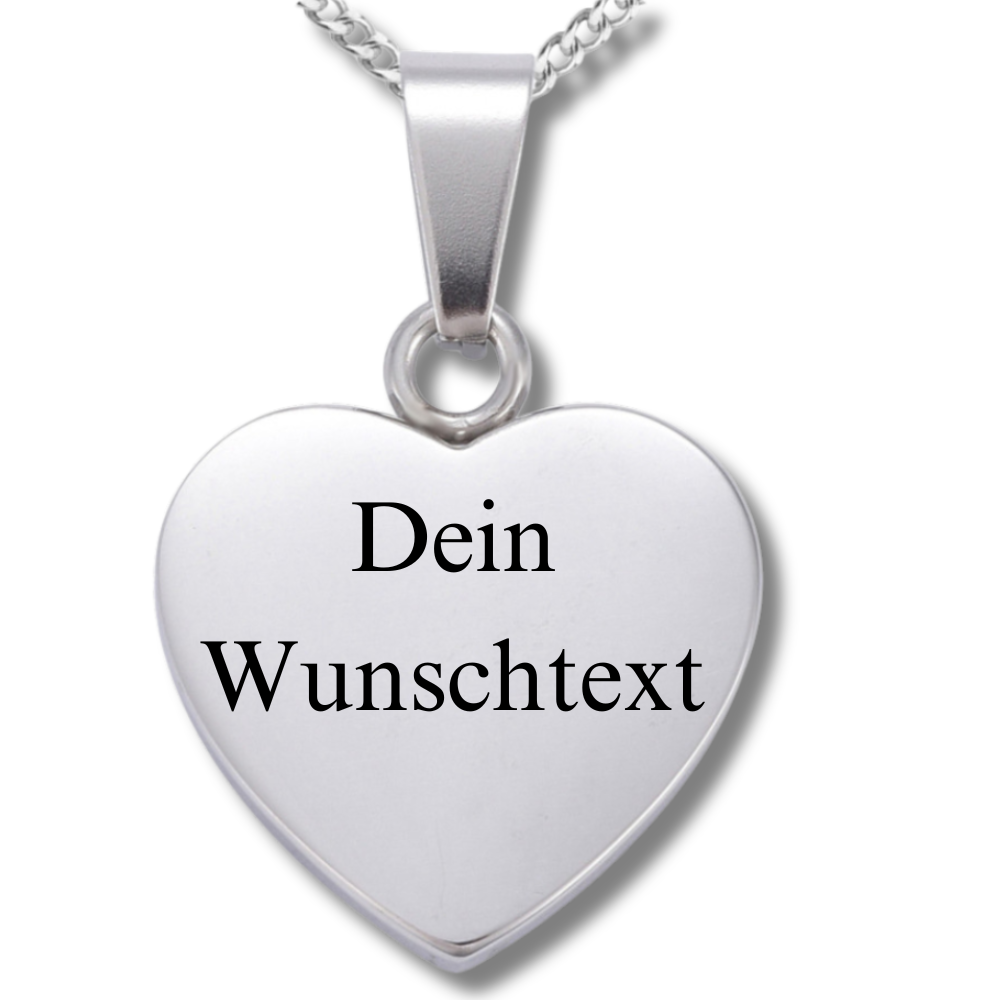 "Einzigartige Zeilen" Gravur-Halskette mit Wunschtext