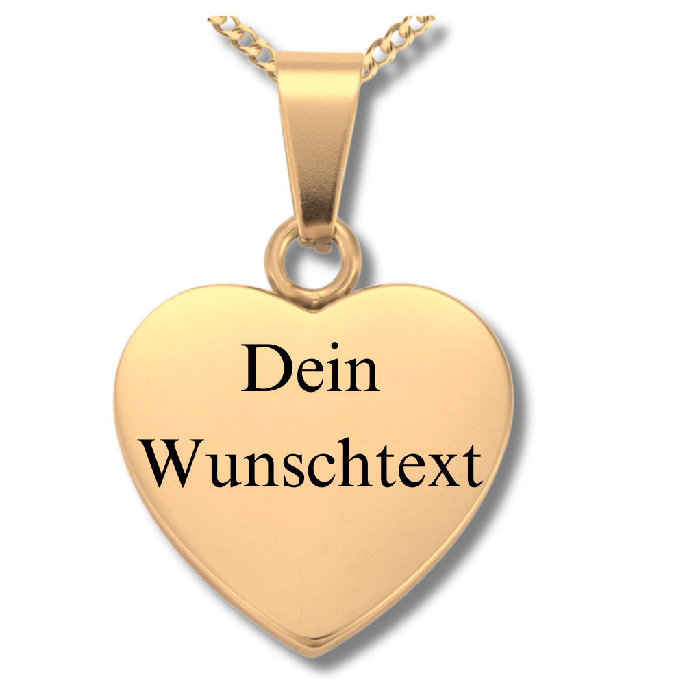 "Einzigartige Zeilen" Gravur-Halskette mit Wunschtext