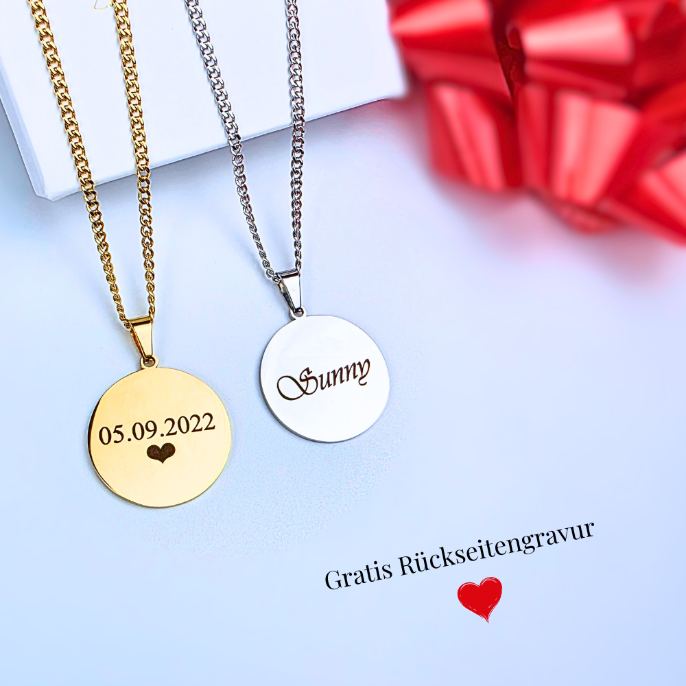 "Wunschbild" Halskette mit Bildgravur
