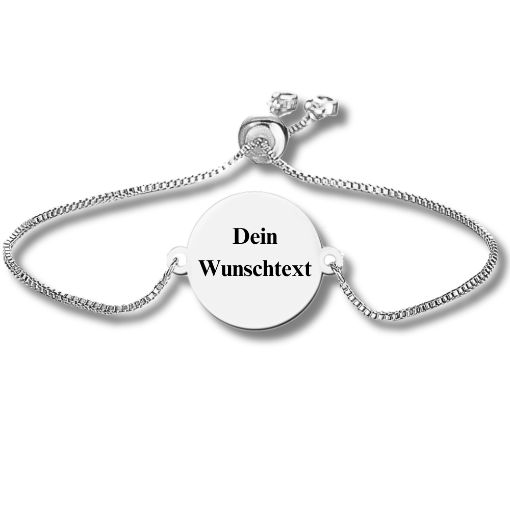 "Einzigartig" Gravur-Armband mit Wunschtext