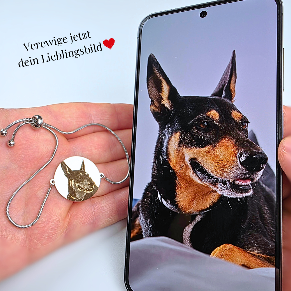 "Lieblingsbild" Armband mit Bildgravur