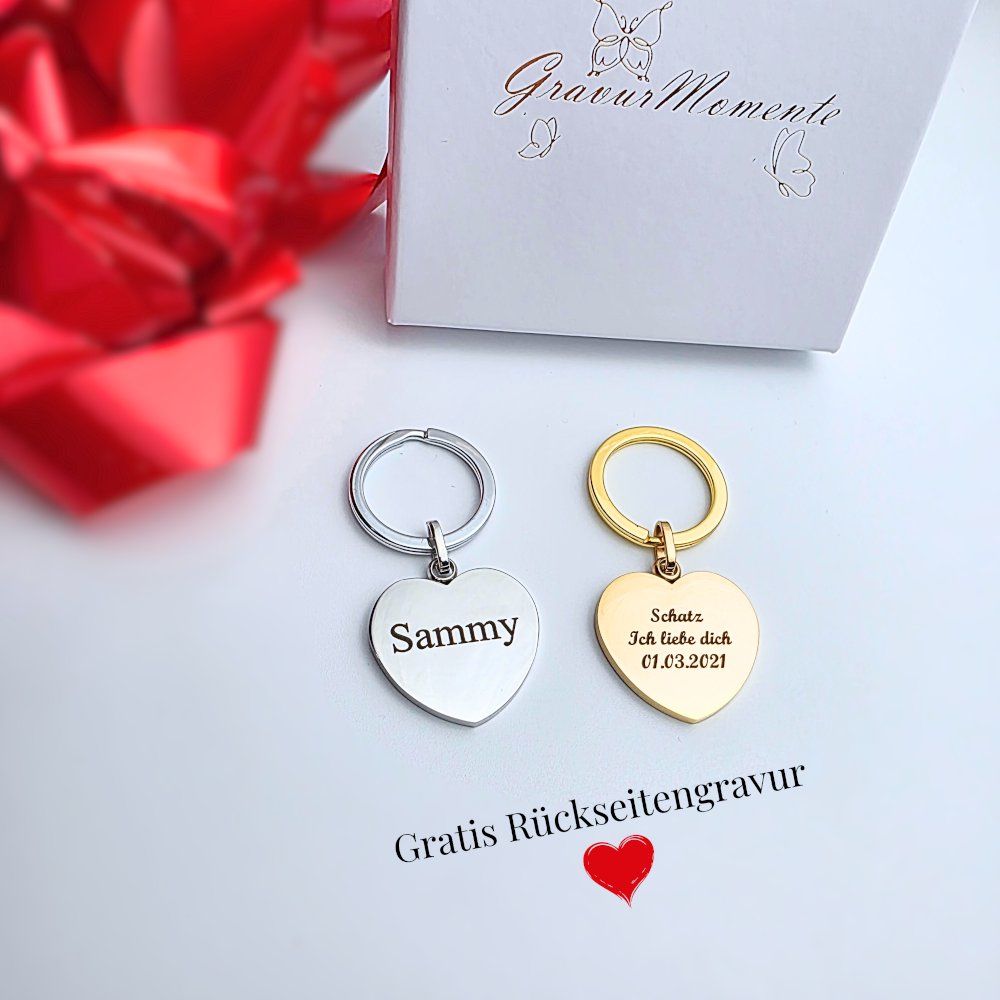 "Herzensmomente" – Schlüsselanhänger mit Bildgravur