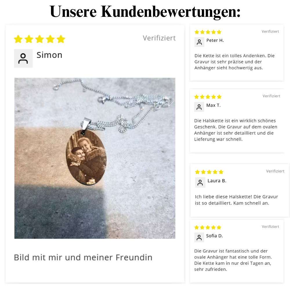 „Für immer“ – Schlüsselanhänger mit Bildgravur