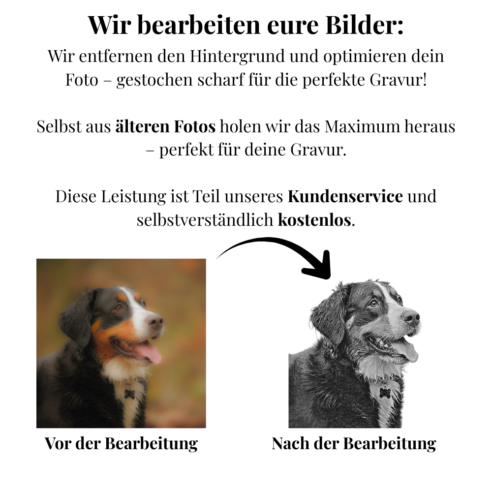 "Seelenportrait" Halskette mit Bildgravur