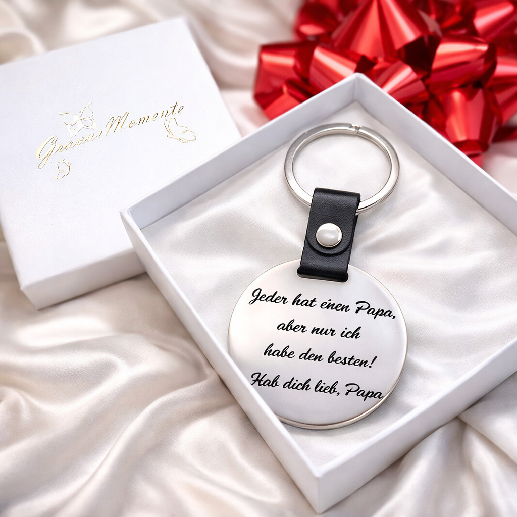 Personalisierter Schlüsselanhänger in Geschenkbox