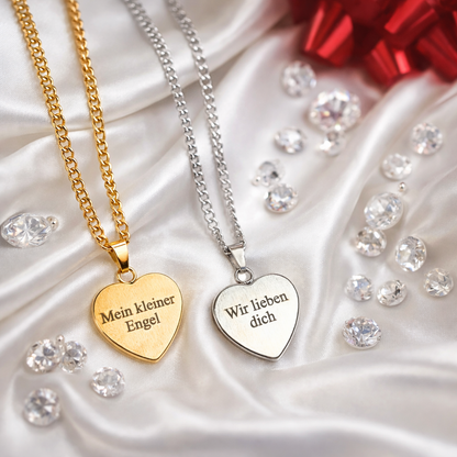 "Unzertrennlich" Gravur-Halskette mit zwei Namen