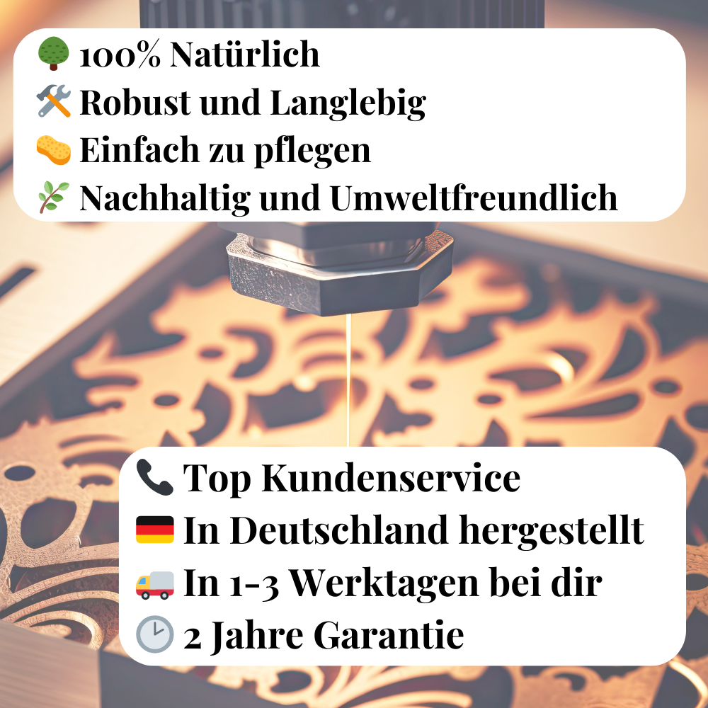 Untersetzer mit Wunschtext - Gravur "YourCoaster"