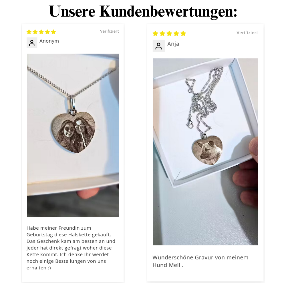 "Herzensmomente" – Schlüsselanhänger mit Bildgravur