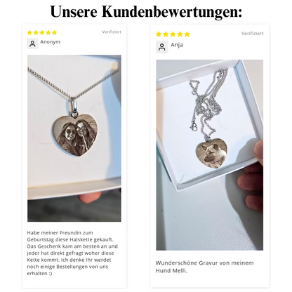 "Herzensmomente" – Schlüsselanhänger mit Bildgravur