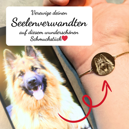 Gravur-Armband mit Bildgravur "Tierportrait"