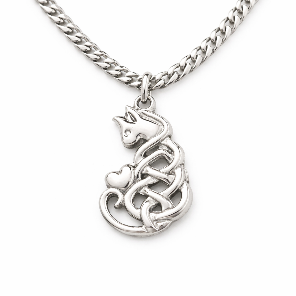 "Katzenherz" Halskette